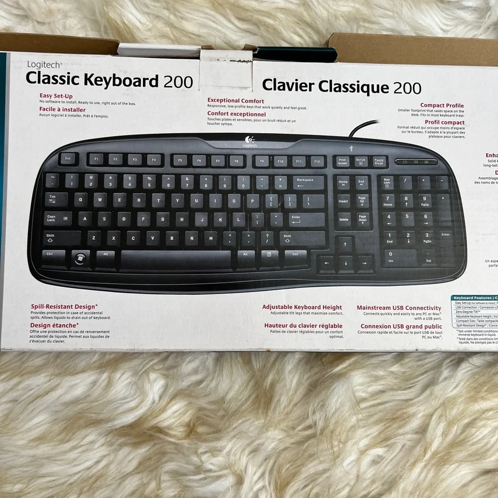 Logitech Classic 200 Computer Keyboard New